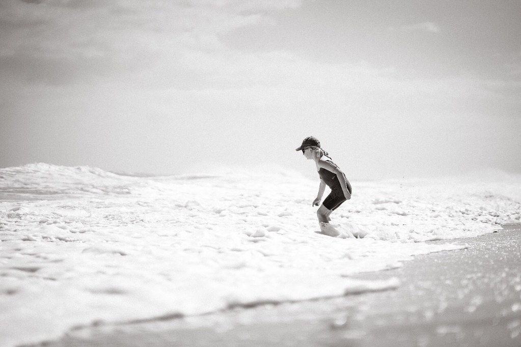 child at the beach